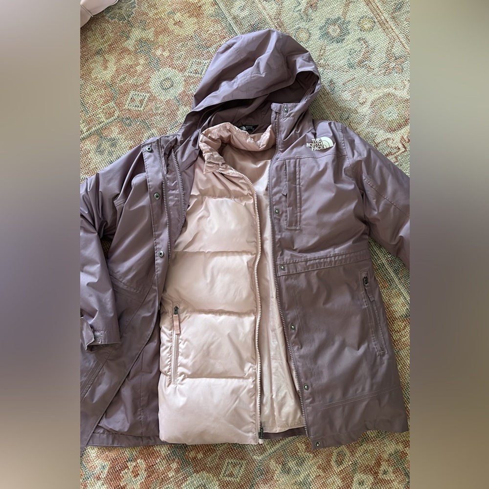 The North Face Mauve Jacket with Detachable Inner Layer